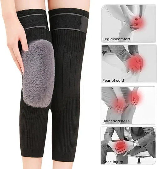 2pcs Thick Warm Kneepad for Women Men Old People