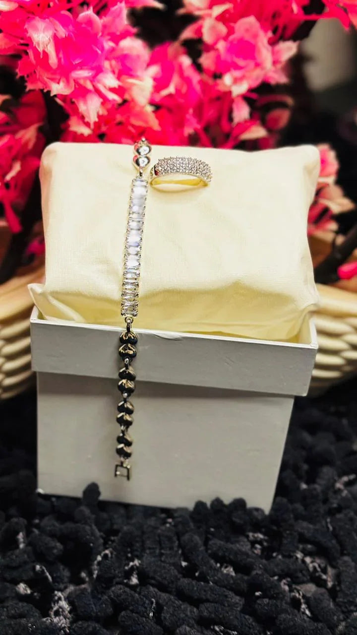 Digital watch bracelet & ring